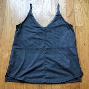 Stella Luce size small gray velvet tank top
